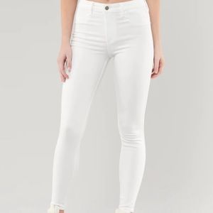 Hollister High Rise White Jean Leggings